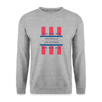 Vacaville California - Unisex Sweatshirt - salt & pepper - Front - Alina (178cm) & Michal (187cm)