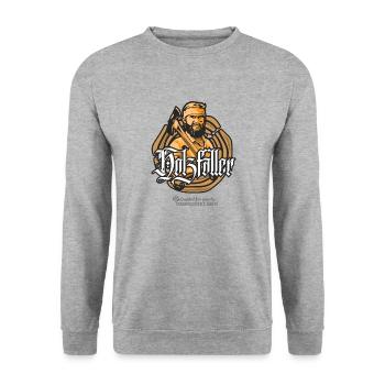 Holzfäller - Unisex Pullover - Weißgrau meliert - Vorne - Alina (178cm) & Michal (187cm)