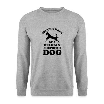 Belgian Shepherd Dog 2 - Sweat-shirt Unisexe - gris chiné - Devant - Alina (178cm) & Michal (187cm)