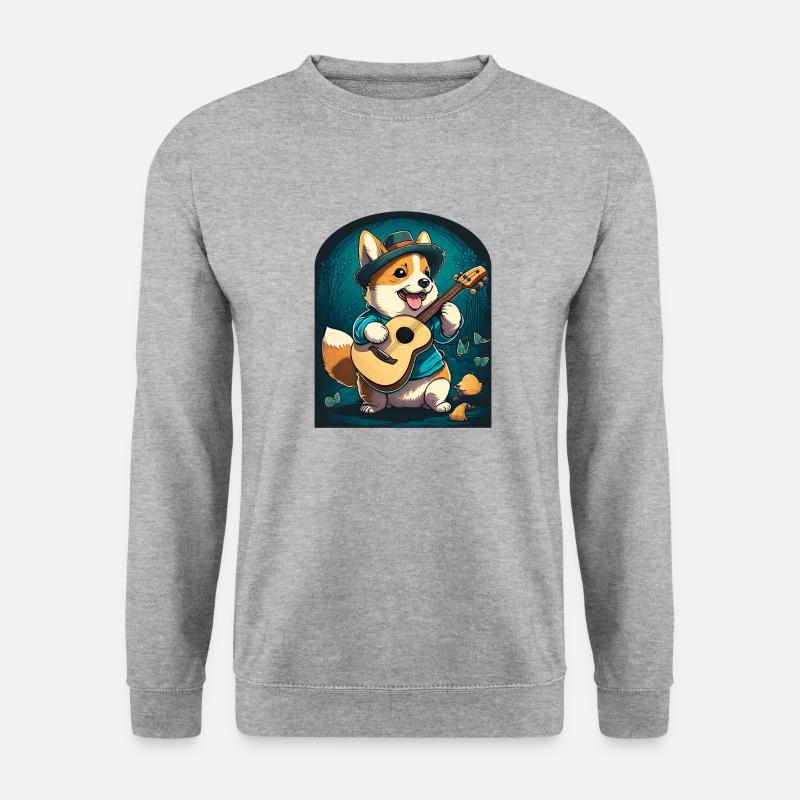 Corgi Bard - Unisex Sweatshirt - salt & pepper