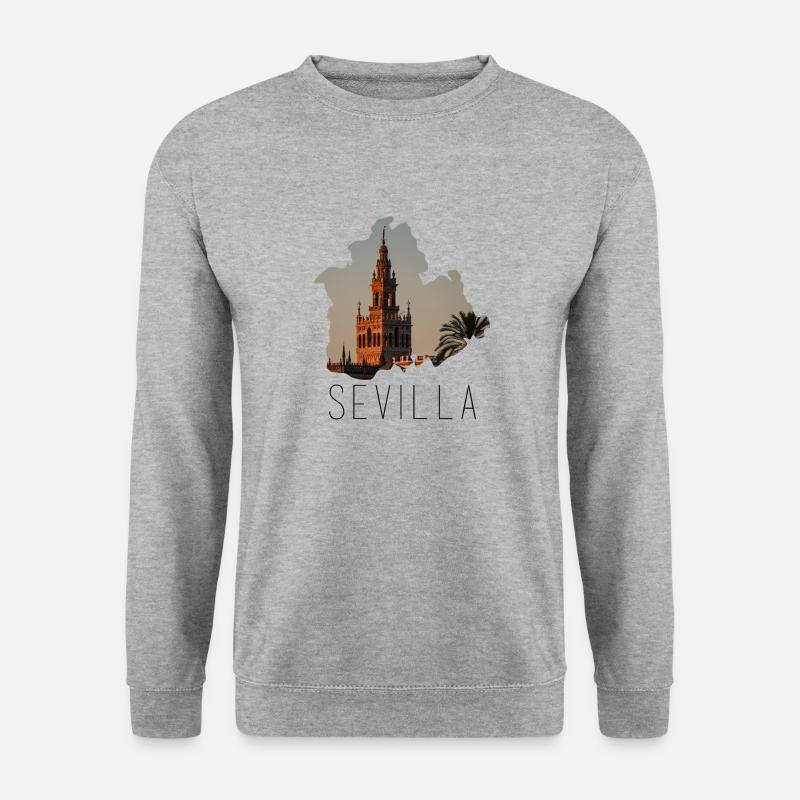 Giralda 1 - Unisex Pullover - Weißgrau meliert