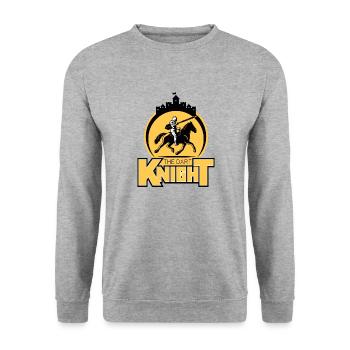 Dart Knight Rider - Unisex Pullover - Weißgrau meliert - Vorne - Alina (178cm) & Michal (187cm)