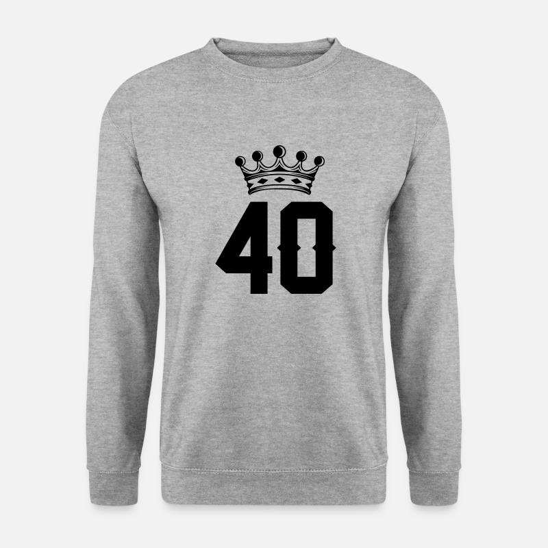 40 crown - Unisex Sweatshirt - salt & pepper