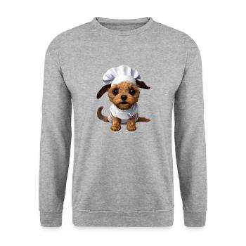 Golden Retriever Dogs Restaurateur Propriétaire de chien - Sweat-shirt Unisexe - gris chiné - Devant - Alina (178cm) & Michal (187cm)