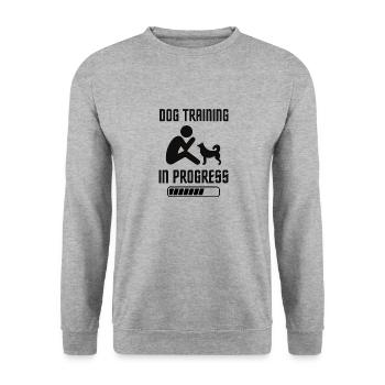 Dog training - Unisex Sweatshirt - salt & pepper - Front - Alina (178cm) & Michal (187cm)