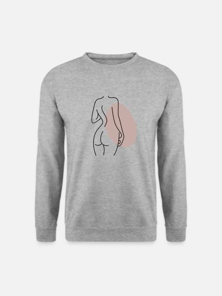 Abstract Design Back - Unisex Sweatshirt - salt & pepper