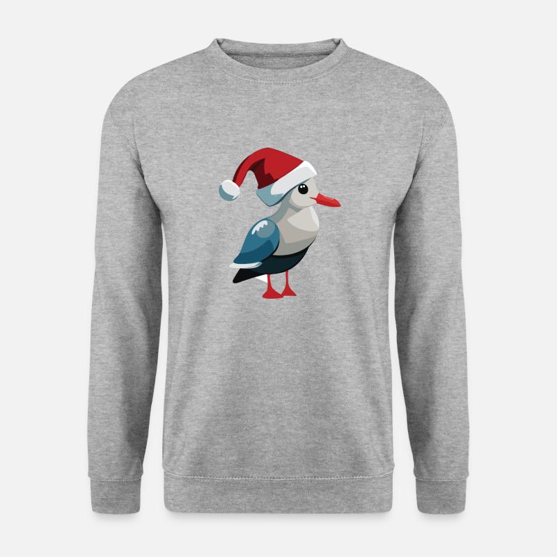 Möwe - Unisex Pullover - Weißgrau meliert