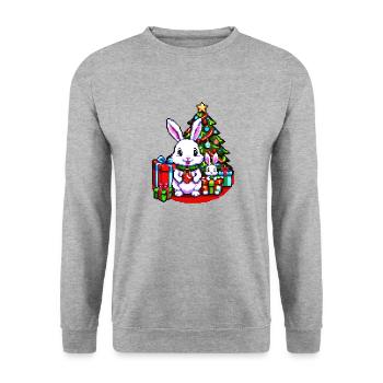 Joyeux Noel #17 - Sweat-shirt Unisexe - gris chiné - Devant - Alina (178cm) & Michal (187cm)