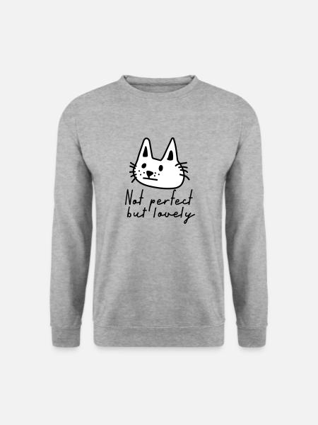 NOT PERFECT BUT LOVELY - Unisex Pullover - Weißgrau meliert