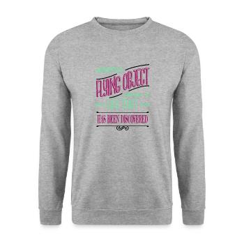 alien i don't speak human anal sample alien ufo - Unisex Sweatshirt - salt & pepper - Front - Alina (178cm) & Michal (187cm)