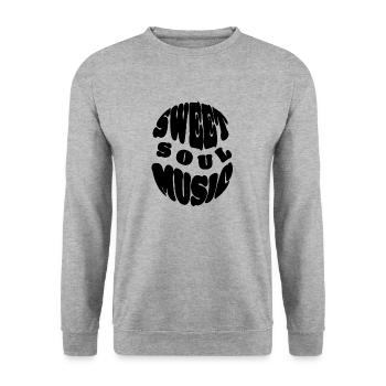 Sweet Soul Music - Unisex Pullover - Weißgrau meliert - Vorne - Alina (178cm) & Michal (187cm)