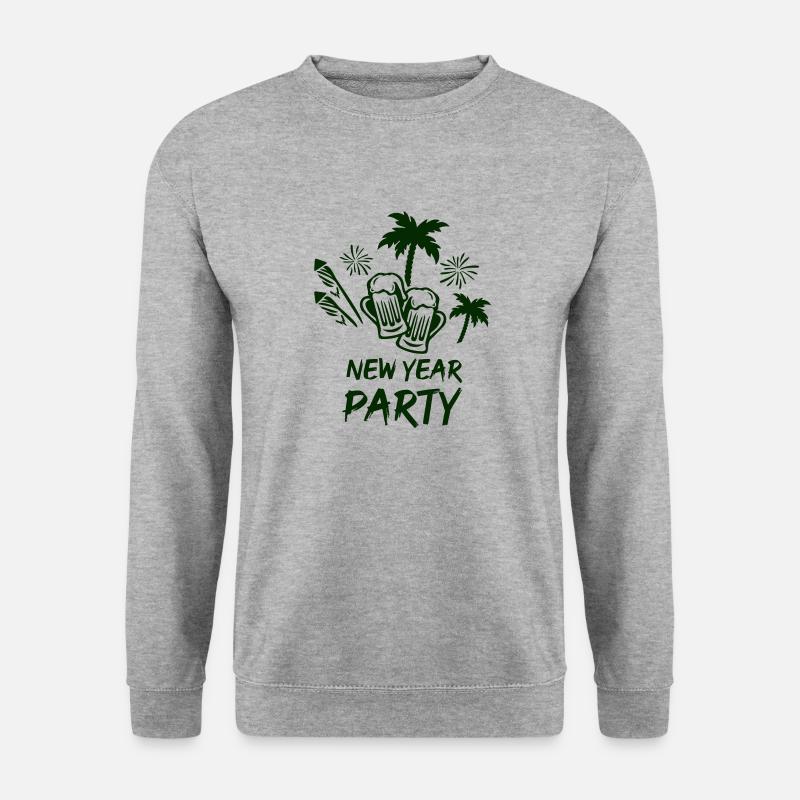 New Year Party - Unisex Pullover - Weißgrau meliert
