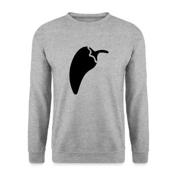 CHILLI 3 - Unisex Sweatshirt - salt & pepper - Front - Alina (178cm) & Michal (187cm)