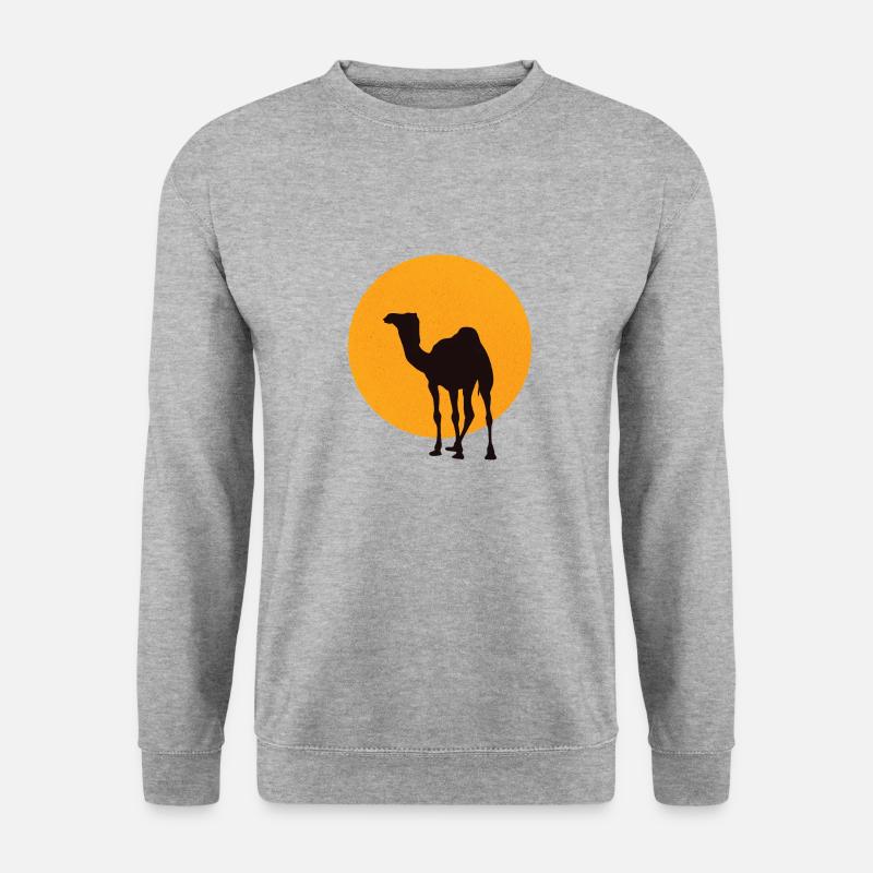 Dromedary camel silhouette - Unisex Sweatshirt - salt & pepper
