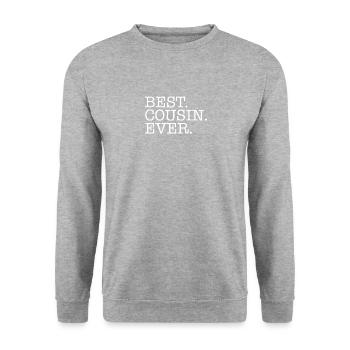 Best Cousin - Unisex Sweatshirt - salt & pepper - Front - Alina (178cm) & Michal (187cm)