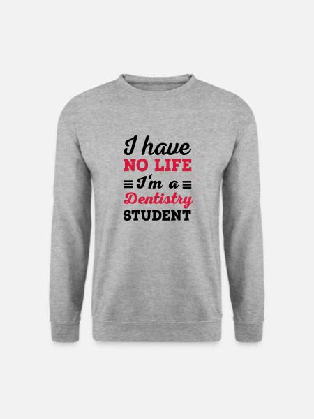 Zahnarzt - Unisex Pullover - Weißgrau meliert