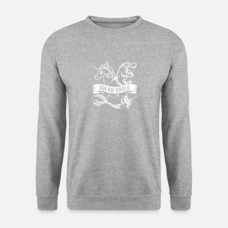 Kader Ziele Fantasy Geschenk - Unisex Pullover - Weißgrau meliert