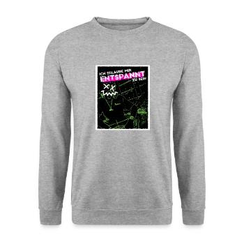 Punklife - Unisex Pullover - Weißgrau meliert - Vorne - Alina (178cm) & Michal (187cm)
