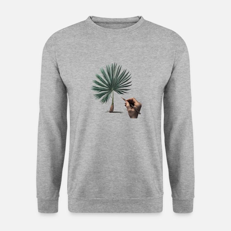 Palm tree - Unisex Sweatshirt - salt & pepper