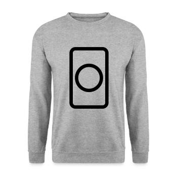 Zener Card | Hollow Circle - Unisex Sweatshirt - salt & pepper - Front - Alina (178cm) & Michal (187cm)
