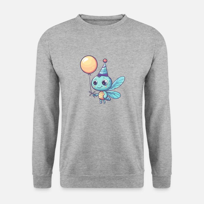 Libellule Anniversaire Bébé - Sweat-shirt Unisexe - gris chiné