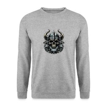 Seafarer’s Soul - Unisex Sweatshirt - salt & pepper - Front - Alina (178cm) & Michal (187cm)