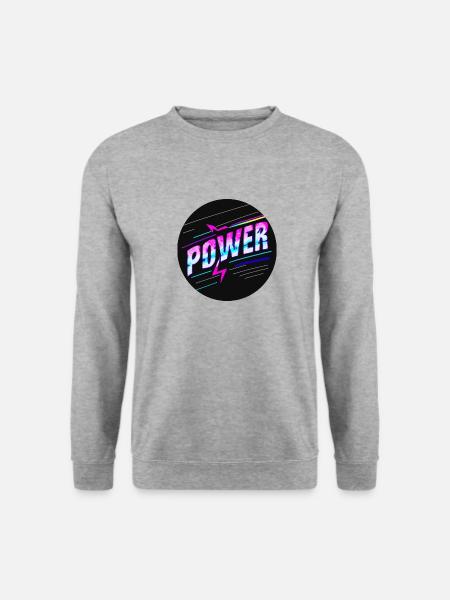 Power - Unisex Sweatshirt - salt & pepper