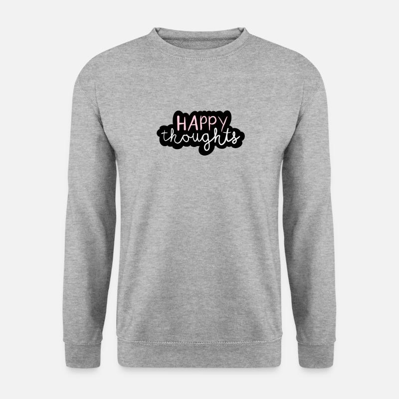 Happy thoughts - Unisex Sweatshirt - salt & pepper