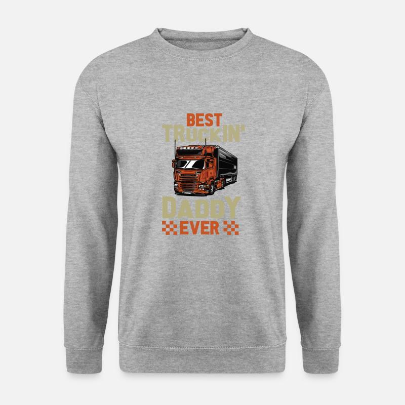 Lastwagenfahrer Spruch & Trucker - Unisex Pullover - Weißgrau meliert