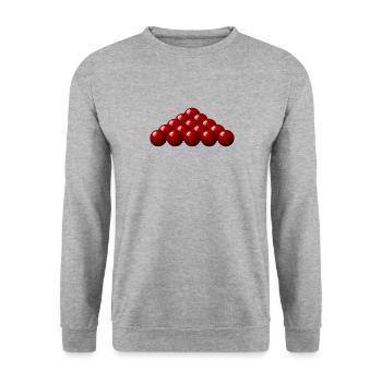 billard - Sweat-shirt Unisexe - gris chiné - Devant - Alina (178cm) & Michal (187cm)