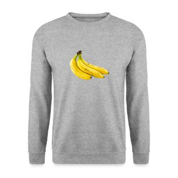 Banane - Sweat-shirt Unisexe - gris chiné - Devant - Alina (178cm) & Michal (187cm)