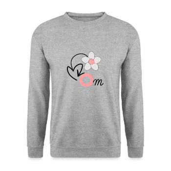 Mom - Sweat-shirt Unisexe - gris chiné - Devant - Alina (178cm) & Michal (187cm)