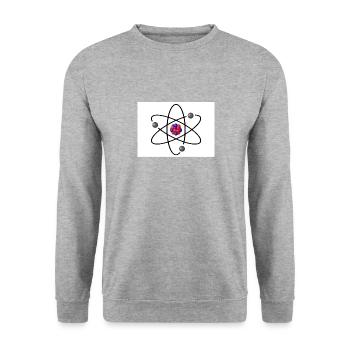 Particules de physique de l'idée de cadeau de la théorie du big bang - Sweat-shirt Unisexe - gris chiné - Devant - Alina (178cm) & Michal (187cm)