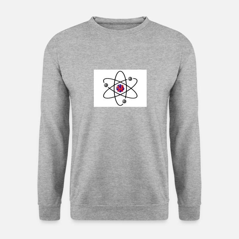 Physikteilchen aus The big bang Theory Geschenkide - Unisex Pullover - Weißgrau meliert