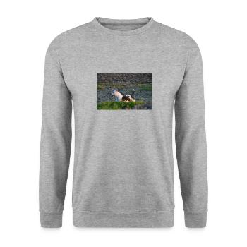 SamPhotographer - Unisex Sweatshirt - salt & pepper - Front - Alina (178cm) & Michal (187cm)