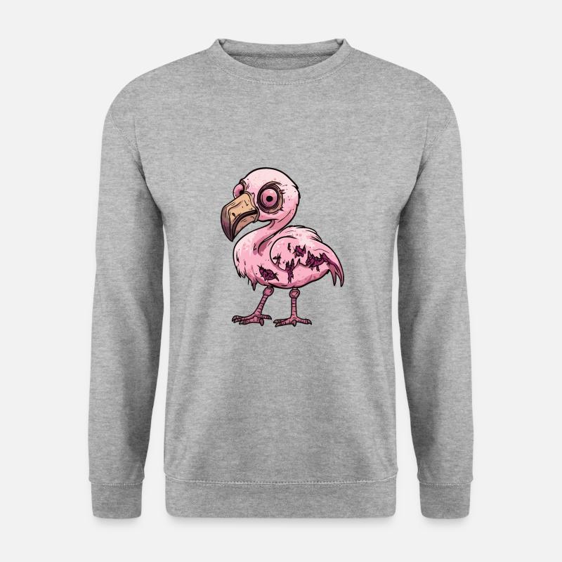 Flamingo Halloween Comic Funny - Unisex Sweatshirt - salt & pepper