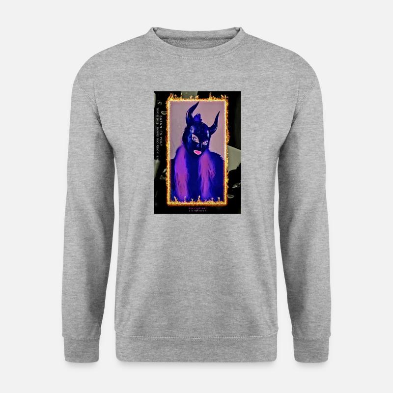 S.A.T.A.N.I.T.S.Y.O.U! - Unisex Pullover - Weißgrau meliert