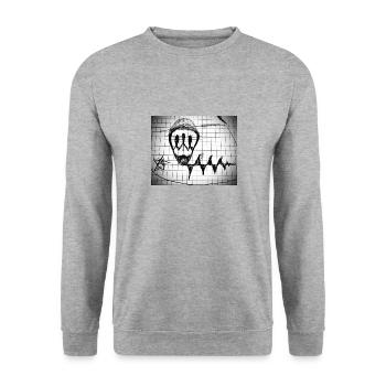 Die Zeit - Unisex Pullover - Weißgrau meliert - Vorne - Alina (178cm) & Michal (187cm)