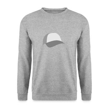 Cap - Unisex Pullover - Weißgrau meliert - Vorne - Alina (178cm) & Michal (187cm)