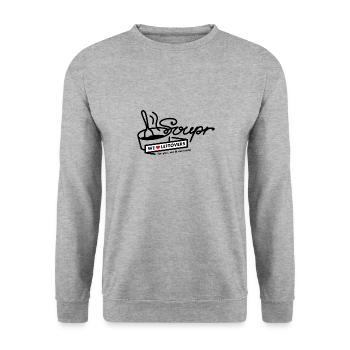Souper Bol à soupe - Sweat-shirt Unisexe - gris chiné - Devant - Alina (178cm) & Michal (187cm)