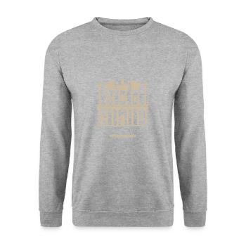 Petra Jordan Landmark Idée cadeau de voyage - Sweat-shirt Unisexe - gris chiné - Devant - Alina (178cm) & Michal (187cm)