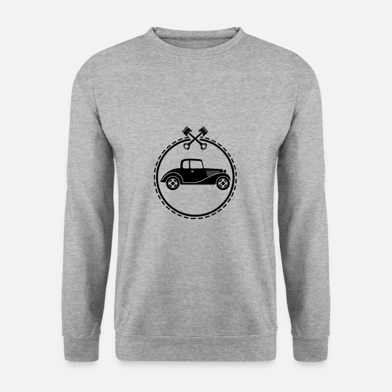 Oldtimer - Auto Nostalgisch Vehicles - Sweat-shirt Unisexe - gris chiné