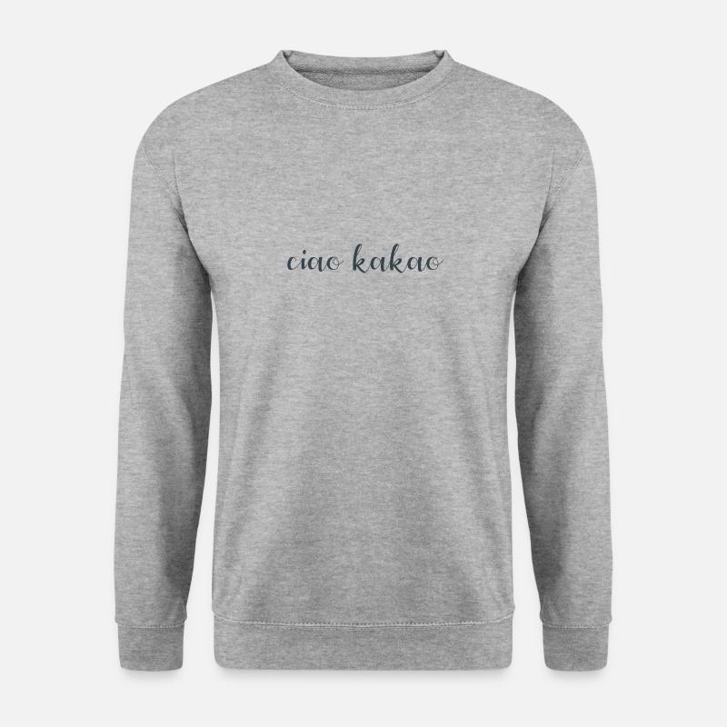 ciao kakao - Unisex Pullover - Weißgrau meliert