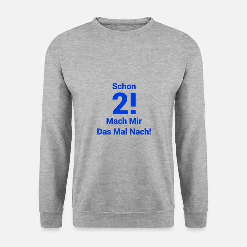 2. Geburtstag Kindergeburtstag - Unisex Pullover - Weißgrau meliert