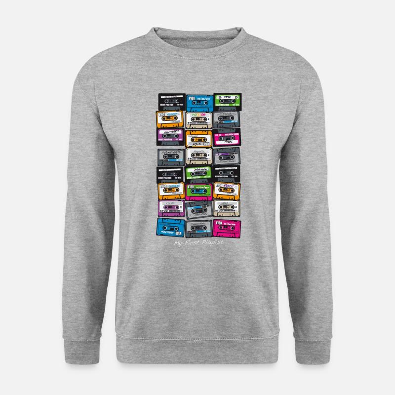 My First Playlist - Unisex Pullover - Weißgrau meliert