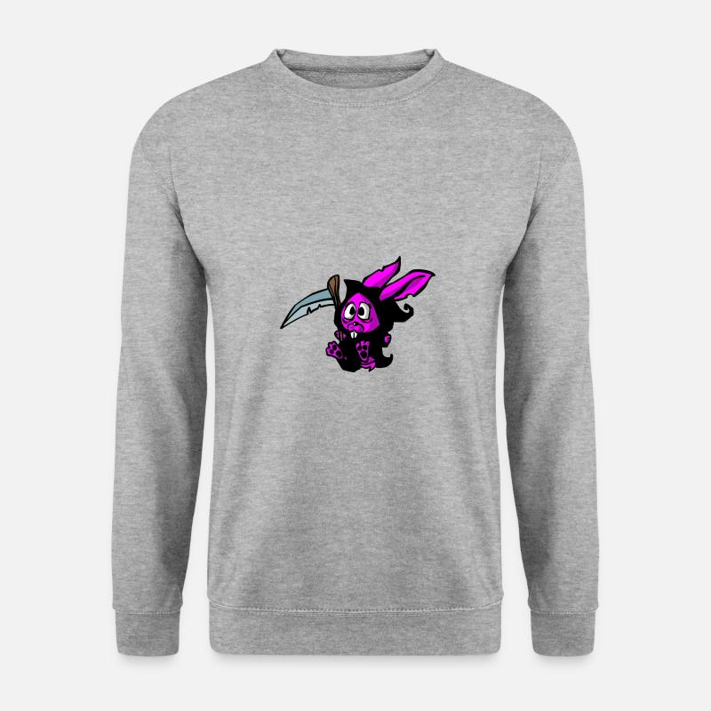 Grim reaper rabbit - Unisex Sweatshirt - salt & pepper