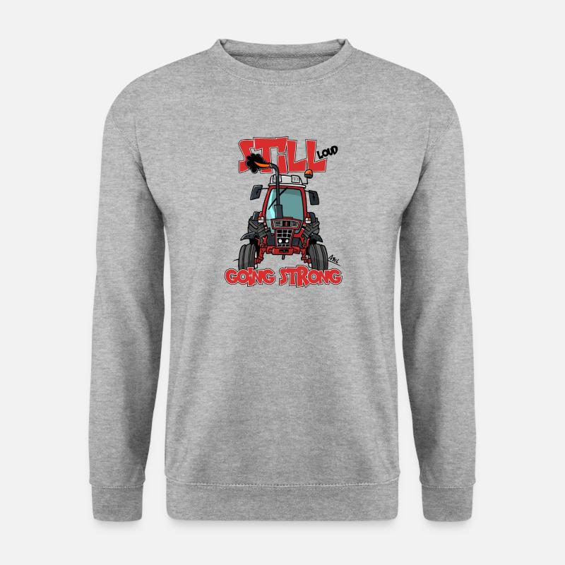 immer noch stark laut IH 685XL - Unisex Pullover - Weißgrau meliert