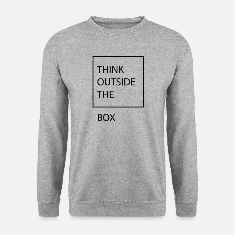Think outside the box - Unisex Sweatshirt - salt & pepper