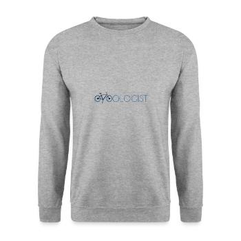 Cycologist - Unisex Pullover - Weißgrau meliert - Vorne - Alina (178cm) & Michal (187cm)
