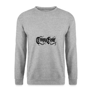 Gruseliges Ostern - Unisex Pullover - Weißgrau meliert - Vorne - Alina (178cm) & Michal (187cm)